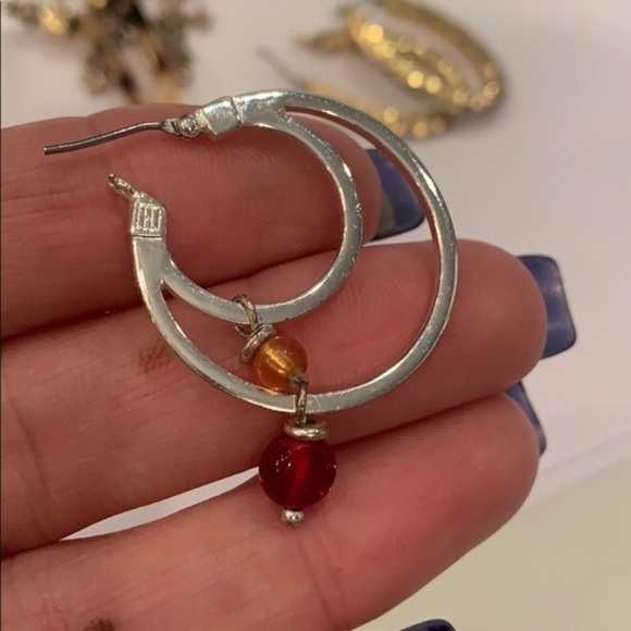 💐5/25 5 pair lot bundle statement earrings - Picture 8 of 11